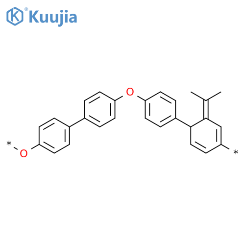 Poly[oxy[1,1'-biphenyl]-4,4'-diyloxy-1,4-phenylene(1-methylethylidene)-1,4-phenylene] structure