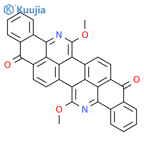 Benzo[b]naphth[1',2',3':1,8]isoquino[5,4-hi]thebenidine-9,18-dione,6,15-dimethoxy- (8CI,9CI) structure