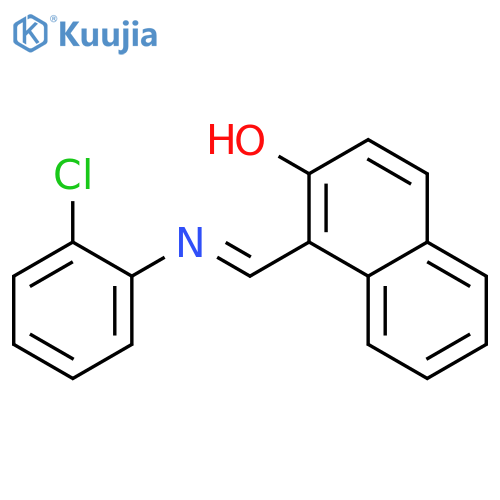 1-(2-Chlorophenyliminomethyl)-2-naphthol structure
