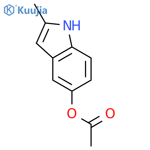1H-Indol-5-ol,2-methyl-, 5-acetate structure