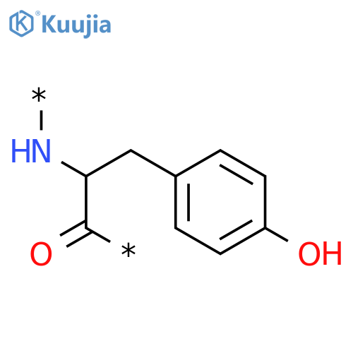 Poly[imino[1-[(4-hydroxyphenyl)methyl]-2-oxo-1,2-ethanediyl]](9CI) structure