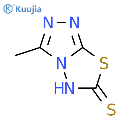 1,2,4-Triazolo[3,4-b][1,3,4]thiadiazole-6(5H)-thione,3-methyl- structure