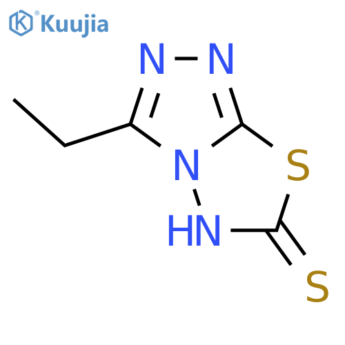 1,2,4-Triazolo[3,4-b][1,3,4]thiadiazole-6(5H)-thione,3-ethyl- structure