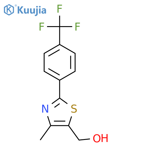 5-(Hydroxymethyl)-4-methyl-2-(4-trifluoromethylphenyl)thiazole structure