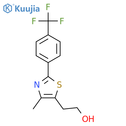 5-Thiazoleethanol,4-methyl-2-[4-(trifluoromethyl)phenyl]- structure