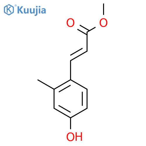 methyl 3-(4-hydroxy-2-methylphenyl)prop-2-enoate structure