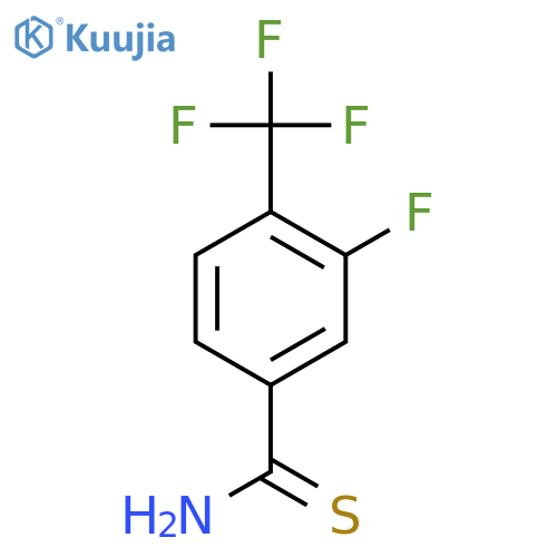 3-Fluoro-4-(trifluoromethyl)benzenecarbothioamide structure