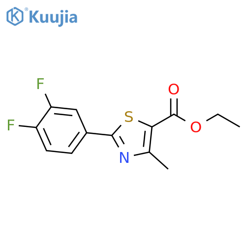 Ethyl 2-(3,4-Difluorophenyl)-4-methylthiazole-5-carboxylate structure