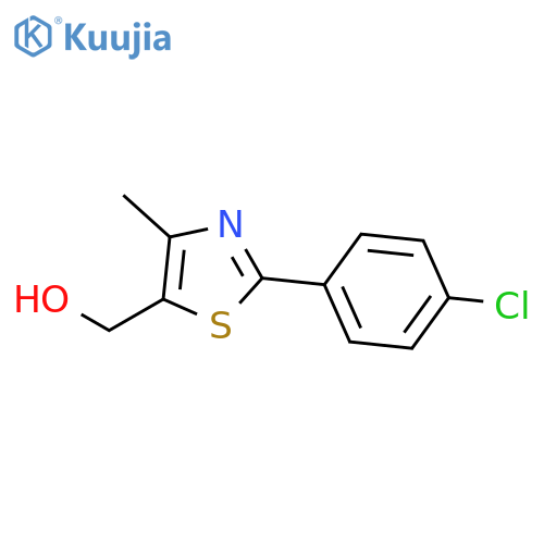 2-(4-Chlorophenyl)-4-Methyl-1,3-Thiazol-5-YlMethanol structure