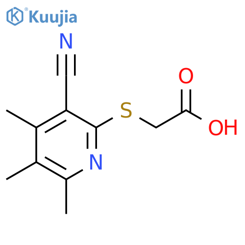 2-(3-Cyano-4,5,6-Trimethylpyridin-2-Yl)SulfanylAcetic Acid structure
