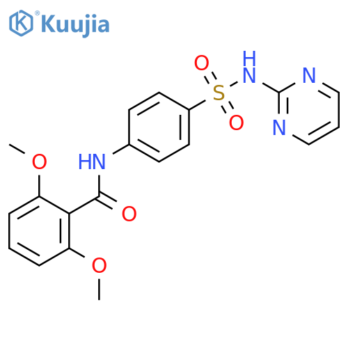 2,6-Dimethoxy-N-[4-(pyrimidin-2-ylsulfamoyl)-phenyl]-benzamide structure
