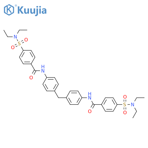 4-(diethylsulfamoyl)-N-4-({4-4-(diethylsulfamoyl)benzamidophenyl}methyl)phenylbenzamide structure