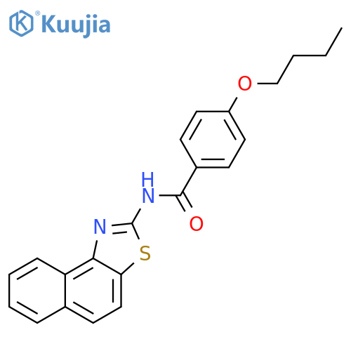 4-butoxy-N-{naphtho1,2-d1,3thiazol-2-yl}benzamide structure