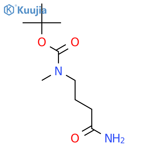4-(Boc-(methyl)amino)butanamide structure