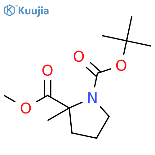 1-tert-Butyl 2-methyl 2-methylpyrrolidine-1,2-dicarboxylate structure