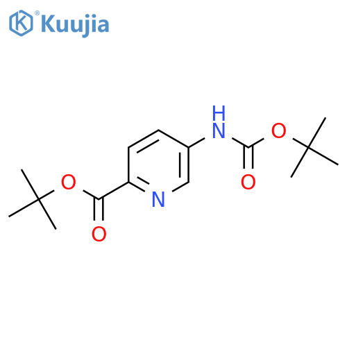 Tert-Butyl 5-((tert-butoxycarbonyl)amino)picolinate structure