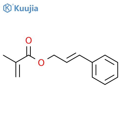 2-Propenoic acid,2-methyl-, 3-phenyl-2-propen-1-yl ester structure