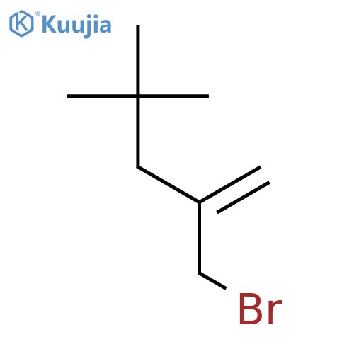 2-(bromomethyl)-4,4-dimethylpent-1-ene structure