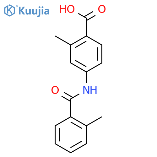 2-Methyl-4-(2-methylbenzamido)benzoic acid structure
