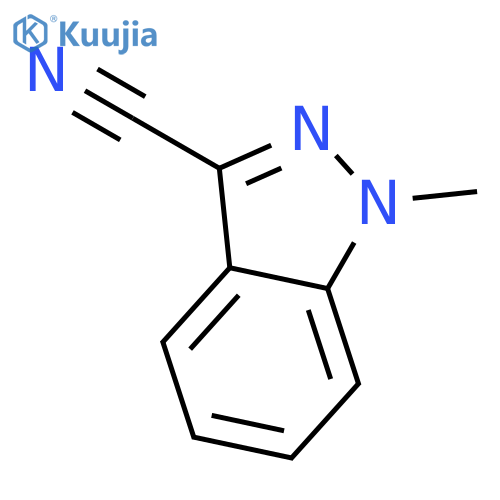 1-methylindazole-3-carbonitrile structure