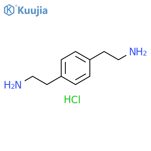 2-4-(2-aminoethyl)phenylethan-1-amine dihydrochloride structure
