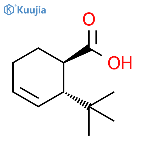 3-Cyclohexene-1-carboxylic acid, 2-(1,1-dimethylethyl)-, trans- (9CI) structure
