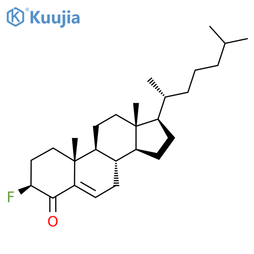 Cholest-5-en-4-one, 3beta-fluoro- structure