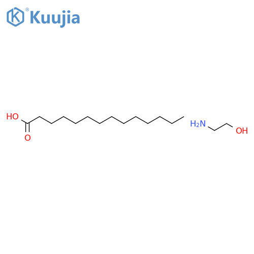 myristic acid, compound with 2-aminoethanol (1:1) structure