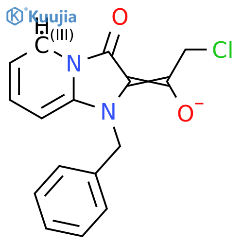 1-Benzyl-2-(chloroacetyl)-1H-imidazo[1,2-a]pyridin-4-ium-3-olate structure