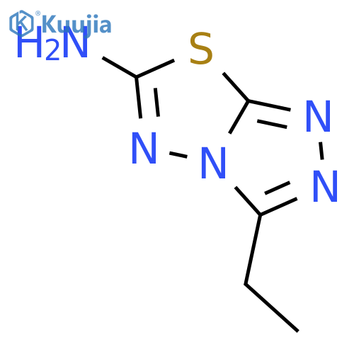 3-ethyl1,2,4triazolo3,4-b1,3,4thiadiazol-6-amine structure