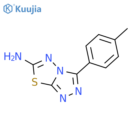 1,2,4-Triazolo[3,4-b][1,3,4]thiadiazol-6-amine, 3-(4-methylphenyl)- structure