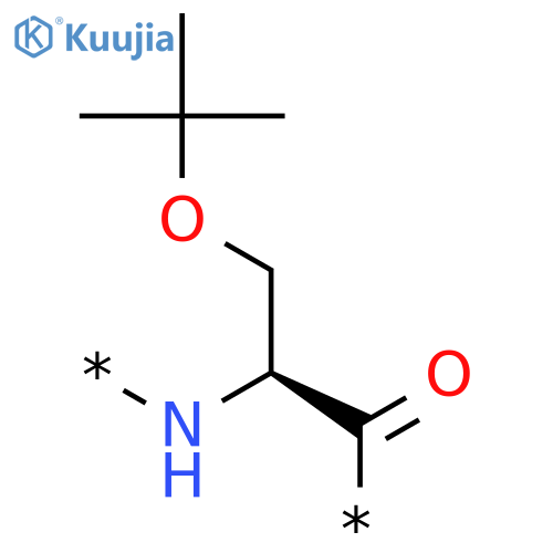 Poly[imino[(1S)-1-[(1,1-dimethylethoxy)methyl]-2-oxo-1,2-ethanediyl]] structure