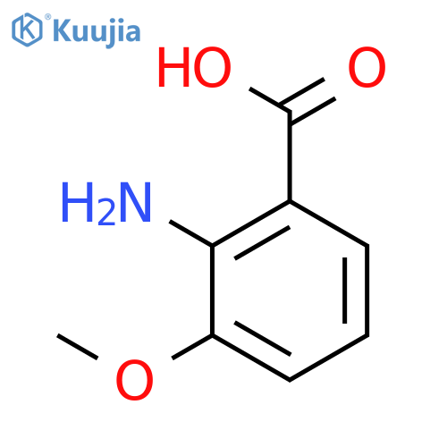 2-Amino-3-methoxybenzoic acid structure