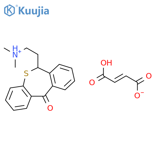 N,N-dimethyl-2-(11-oxo-6,11-dihydrodibenzo[b,e]thiepin-6-yl)ethanaminium (2Z)-3-carboxyprop-2-enoate structure