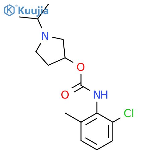 Carbamic acid,(2-chloro-6-methylphenyl)-, 1-(1-methylethyl)-3-pyrrolidinyl ester (9CI) structure