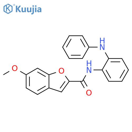 2-Benzofurancarboxamide, 6-methoxy-N-[2-(phenylamino)phenyl]- structure