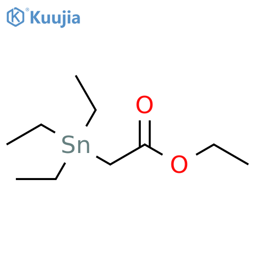 Acetic acid, (triethylstannyl)-, ethyl ester structure
