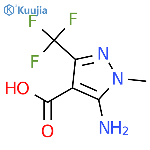 5-Amino-1-methyl-3-(trifluoromethyl)-1H-pyrazole-4-carboxylic acid structure