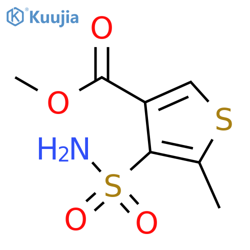 Methyl 4-(Aminosulfonyl)-5-methylthiophene-3-carboxylate structure