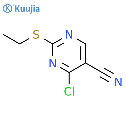 4-Chloro-2-(ethylthio)pyrimidine-5-carbonitrile structure