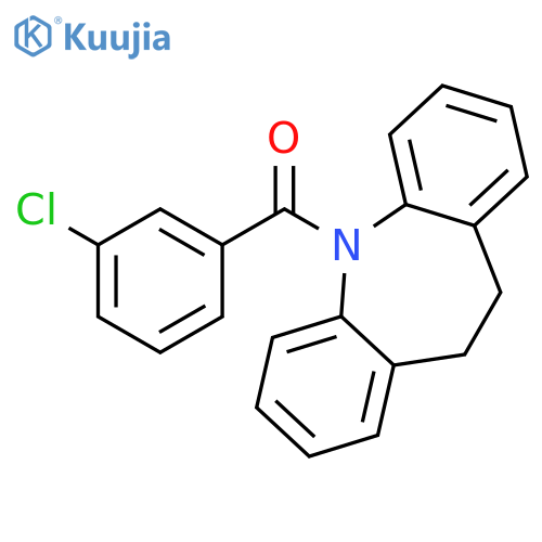 5H-Dibenz[b,f]azepine, 5-(3-chlorobenzoyl)-10,11-dihydro- structure
