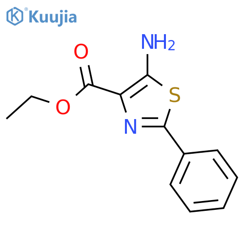 ETHYL 5-AMINO-2-PHENYLTHIAZOLE-4-CARBOXYLATE structure