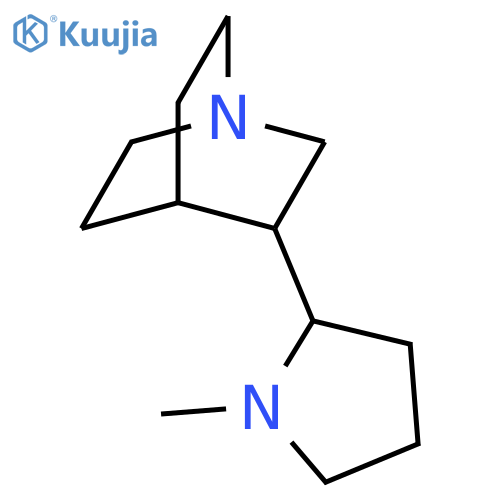 1-Azabicyclo[2.2.2]octane,3-(1-methyl-2-pyrrolidinyl)- structure