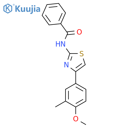 N-4-(4-methoxy-3-methylphenyl)-1,3-thiazol-2-ylbenzamide structure