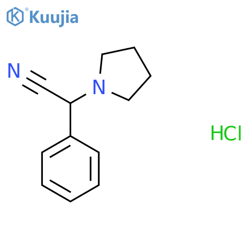 2-Phenyl-2-pyrrolidin-1-yl-acetonitrile hydrochloride structure