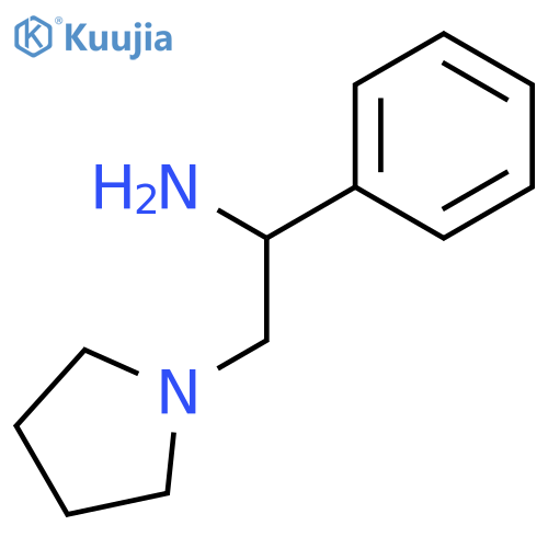 1-phenyl-2-(pyrrolidin-1-yl)ethan-1-amine structure