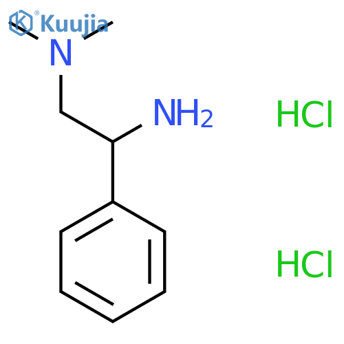 (2-Amino-2-phenylethyl)dimethylamine dihydrochloride structure