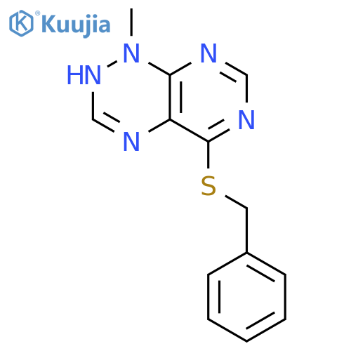 Pyrimido[5,4-e]-1,2,4-triazine,1,2-dihydro-1-methyl-5-[(phenylmethyl)thio]- structure