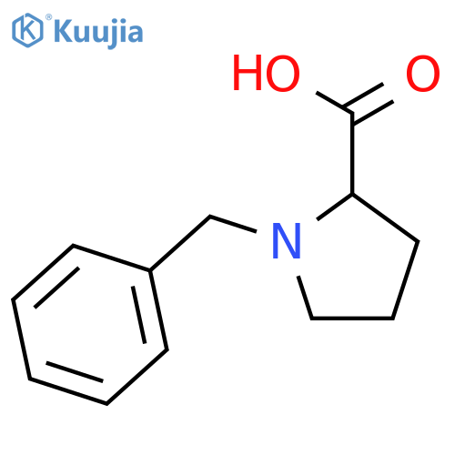 (2S)-1-benzylpyrrolidine-2-carboxylic acid structure
