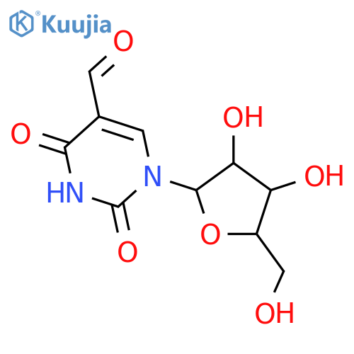 Uridine, 5-formyl-(9CI) structure